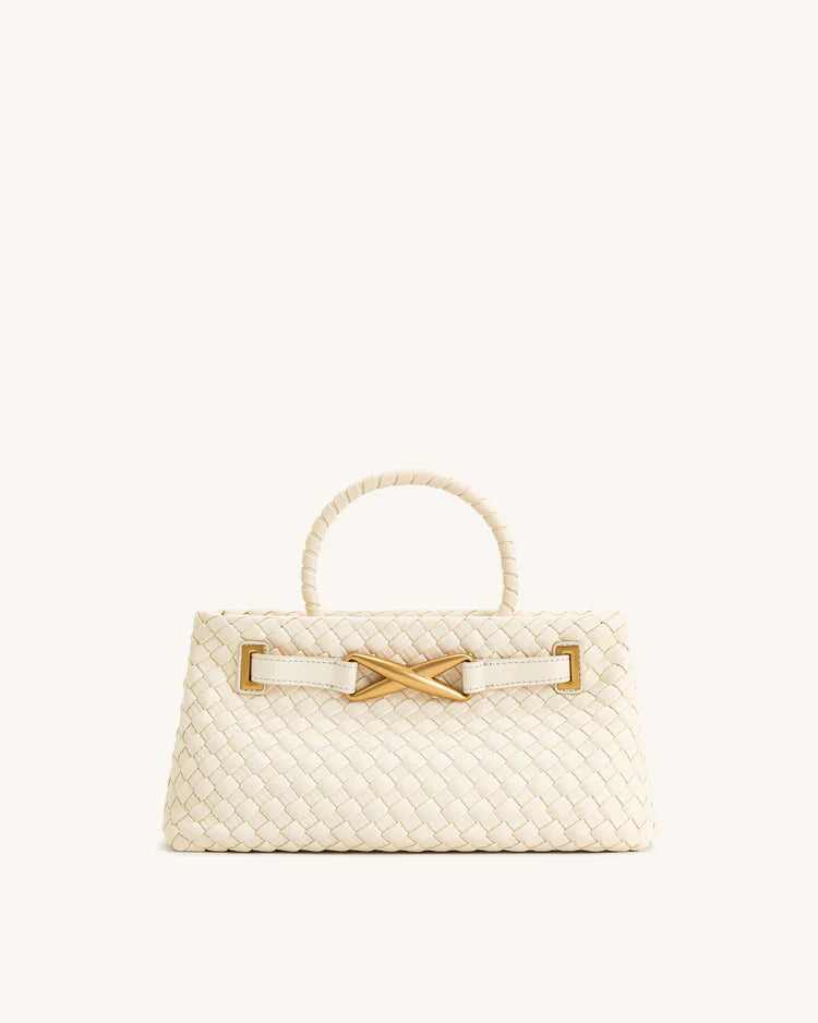 Vienna™ Woven Bag – Structured Elegance with Timeless Detail