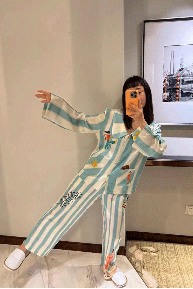 Forest Walk Long Pajama Set