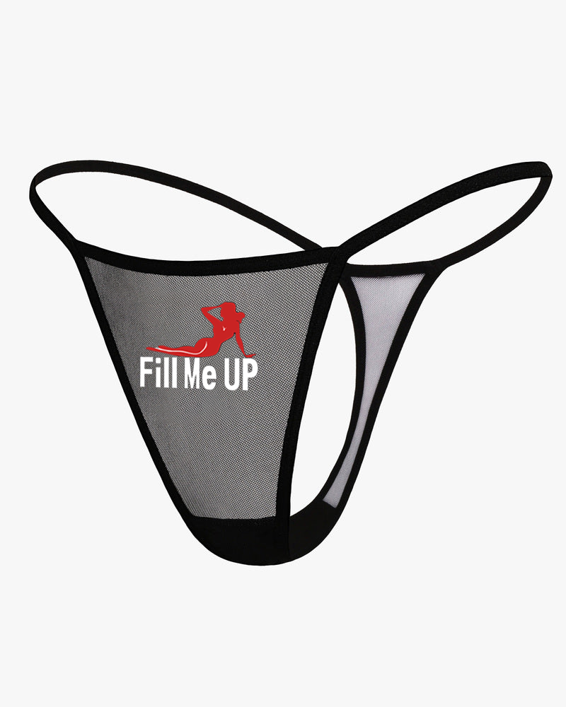 Braga tipo tanga de malla de tiro bajo