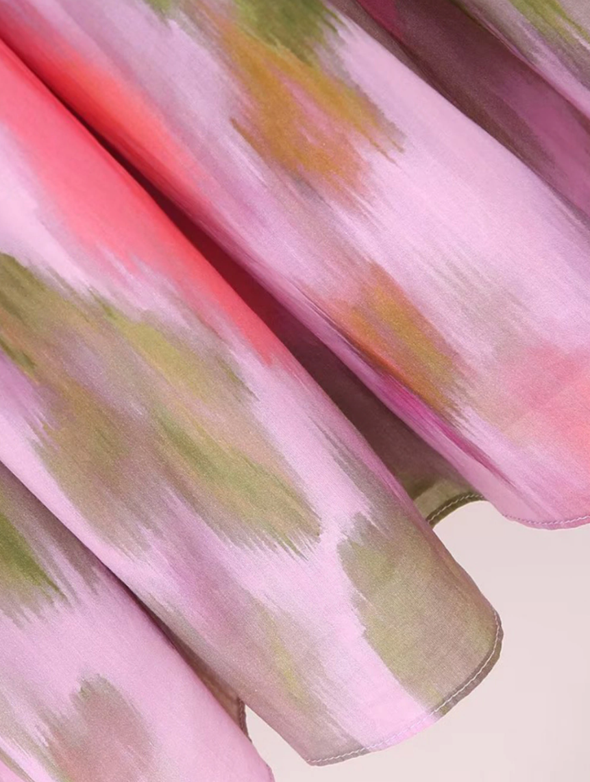 Vintage Straps Midi Dress