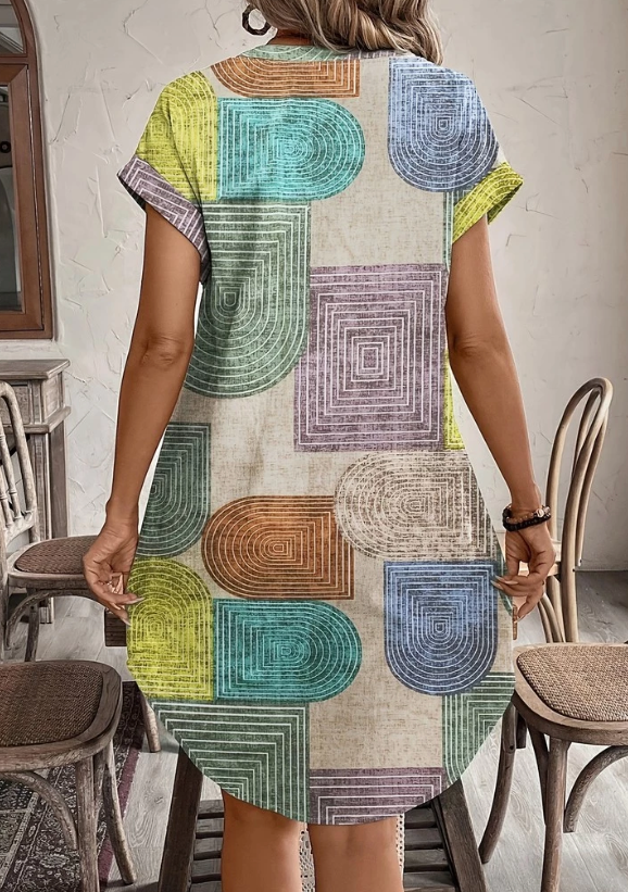 Arlette™ Boho Button Dress