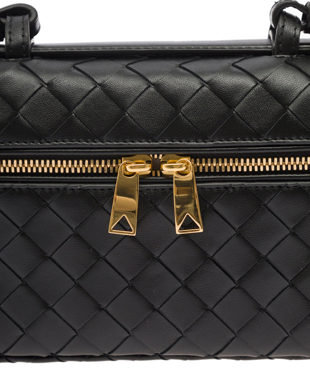 Aria Mini Bag – Compact Luxury with Woven Elegance