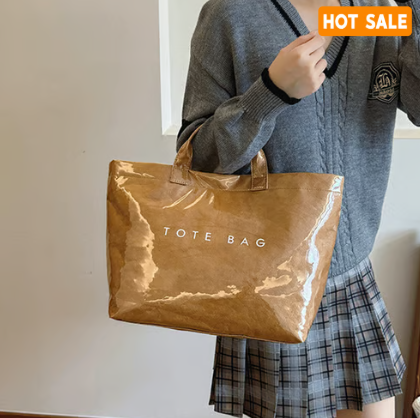 Women's Letters Print Tote Bag