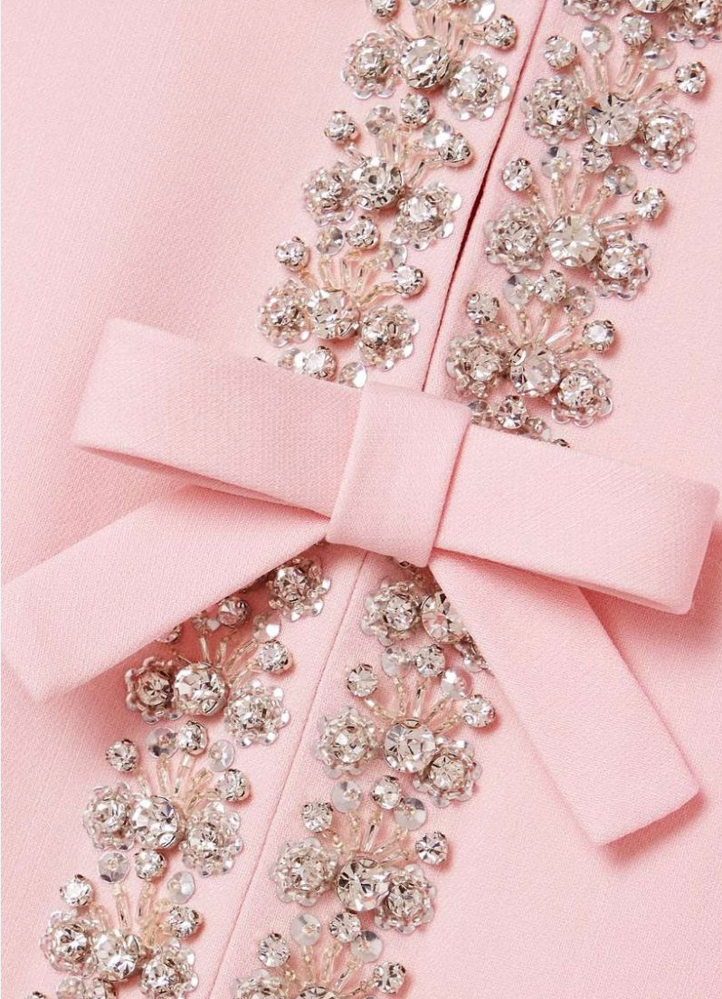 Sybil - Luxury Rhinestone Bowknot Dress