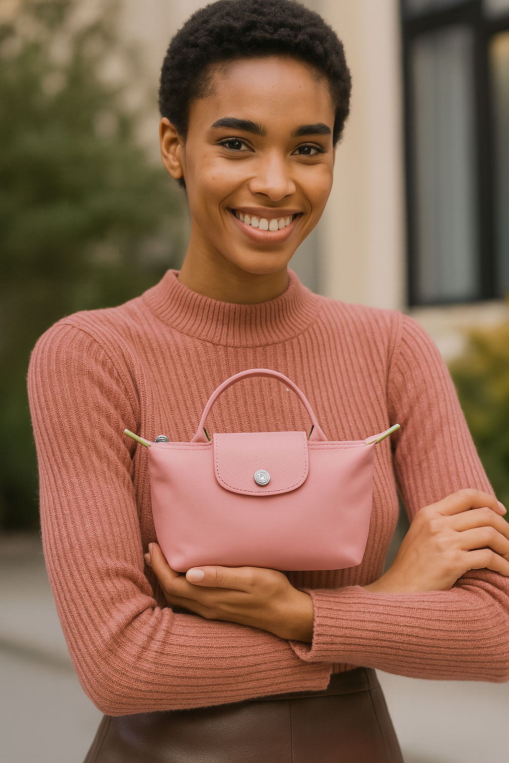 Longchamp Élan Mini Bag - Rose