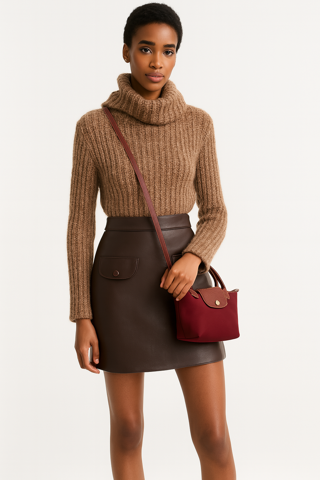 Longchamp Élan Mini Bag - Red