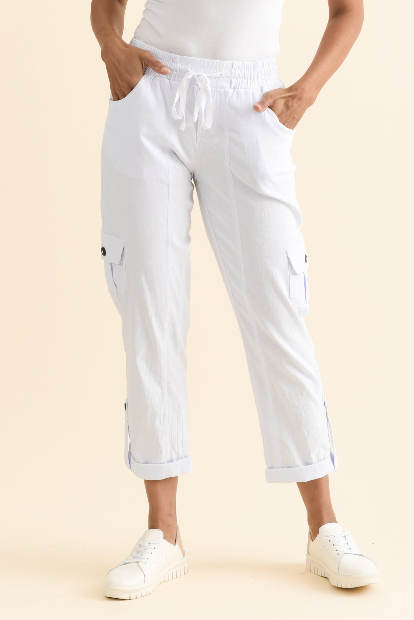 Pantalones cargo blancos Colette