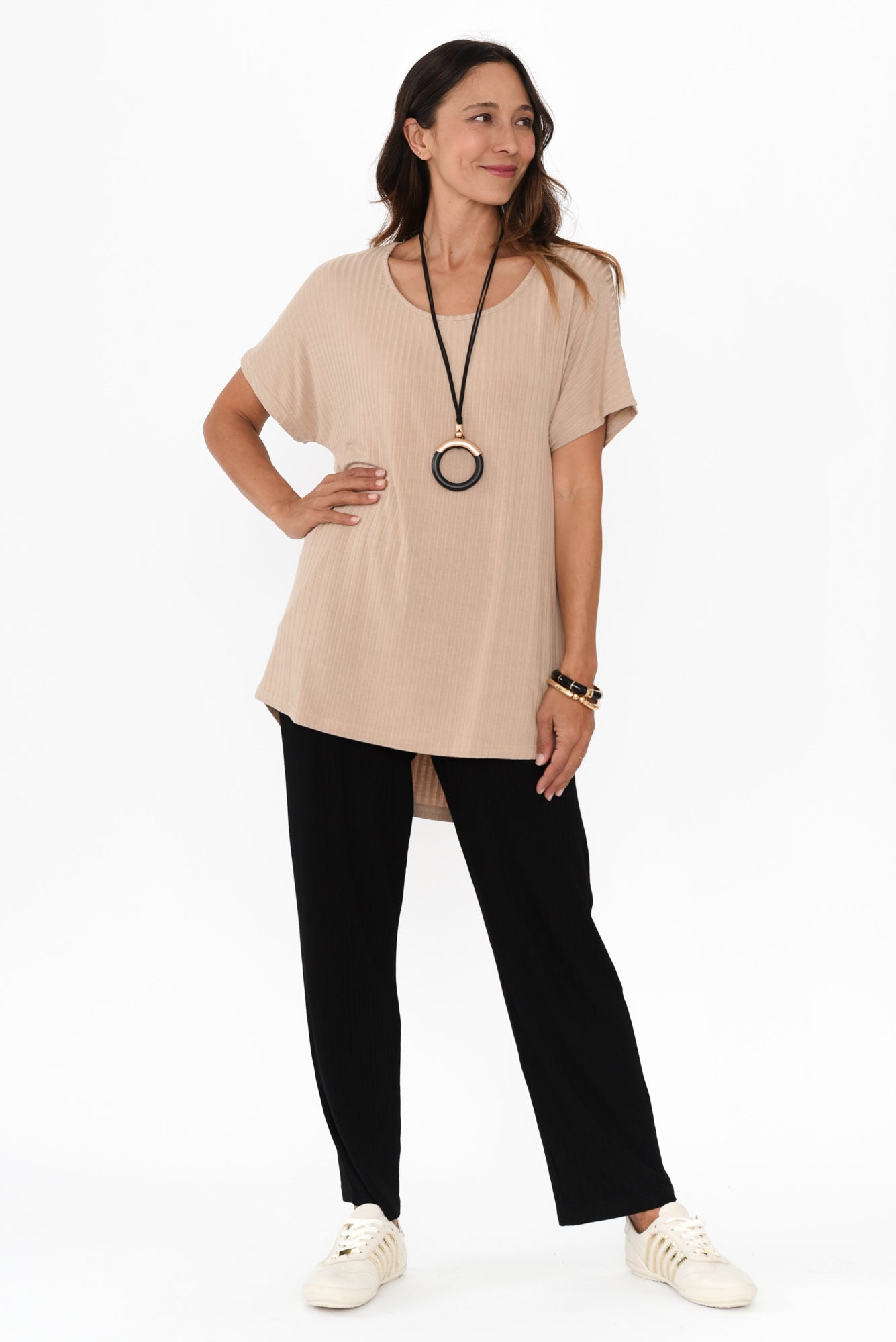 Pantalones de canalé negros Tilbury