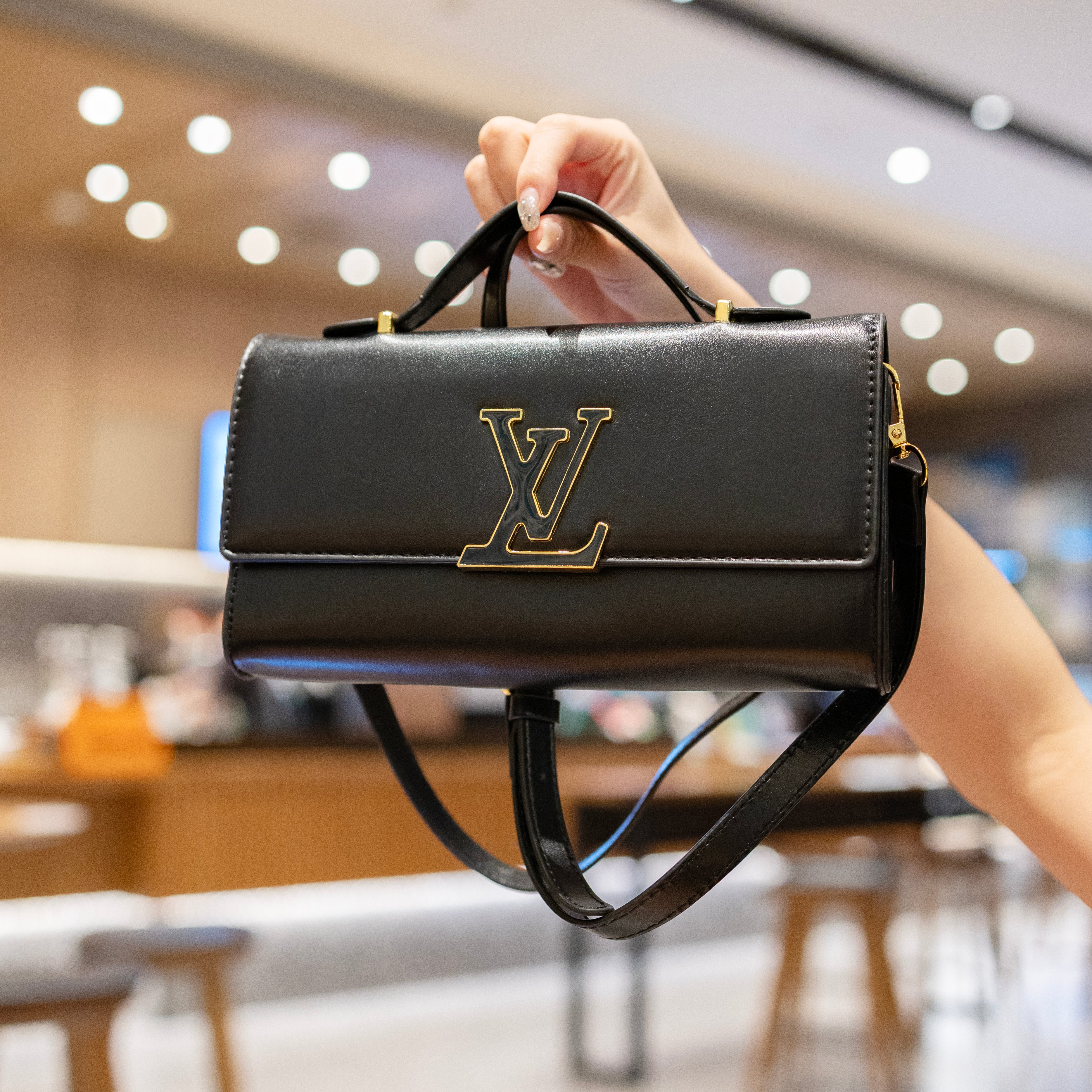 Luxe Texture Leather Handbag