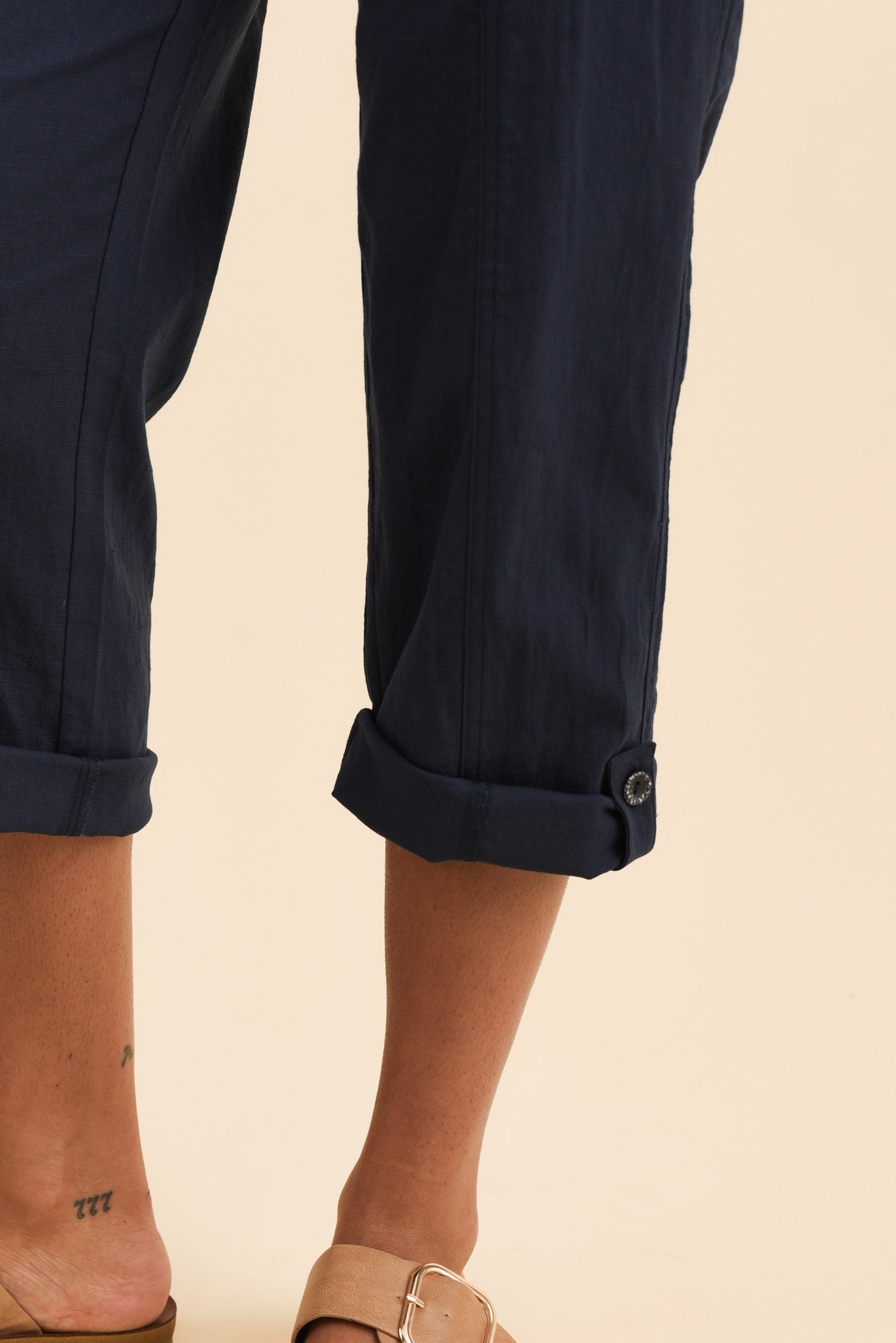Pantalones cargo azul marino Lindsay 7/8