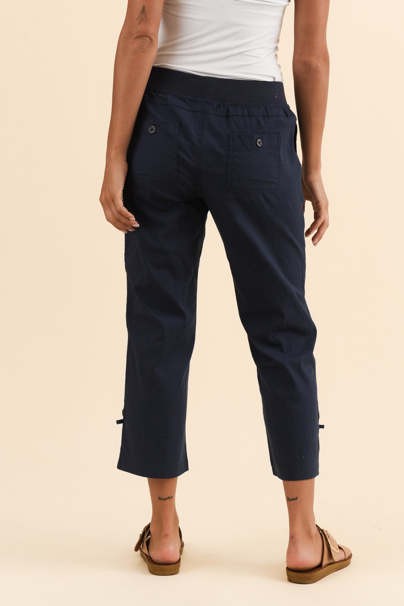 Pantalones cargo azul marino Lindsay 7/8