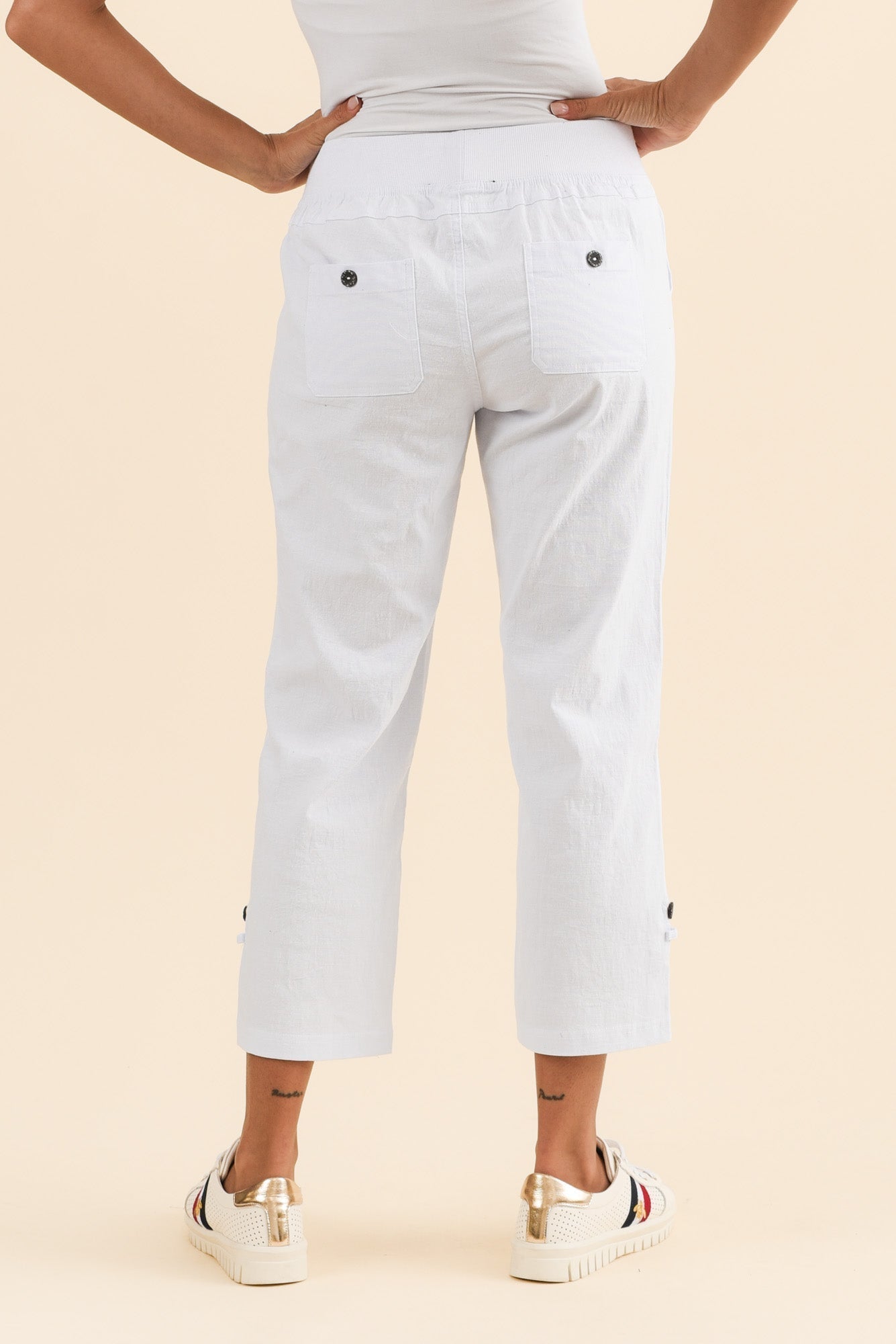 Pantalones cargo blancos Lindsay 7/8