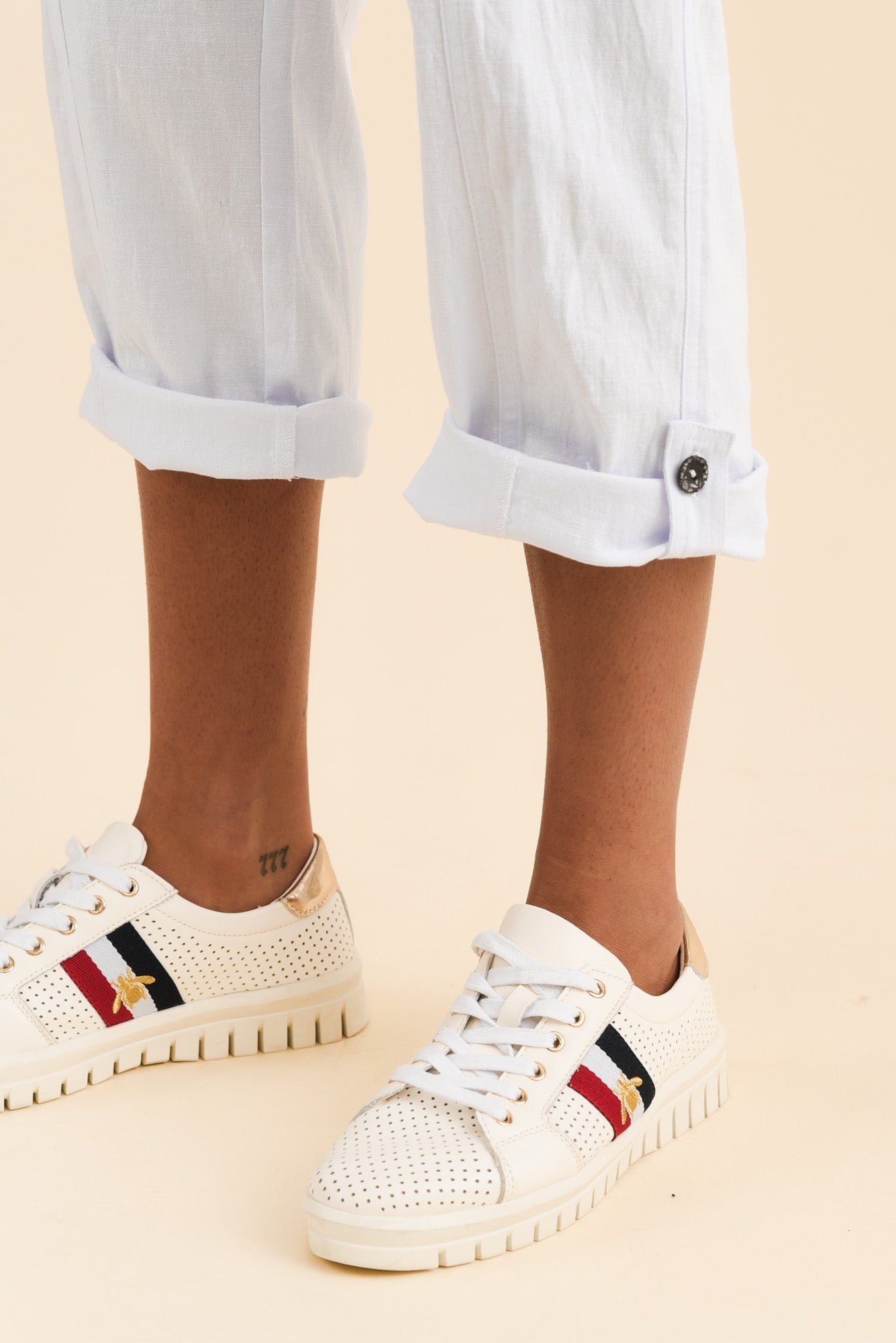 Pantalones cargo blancos Lindsay 7/8