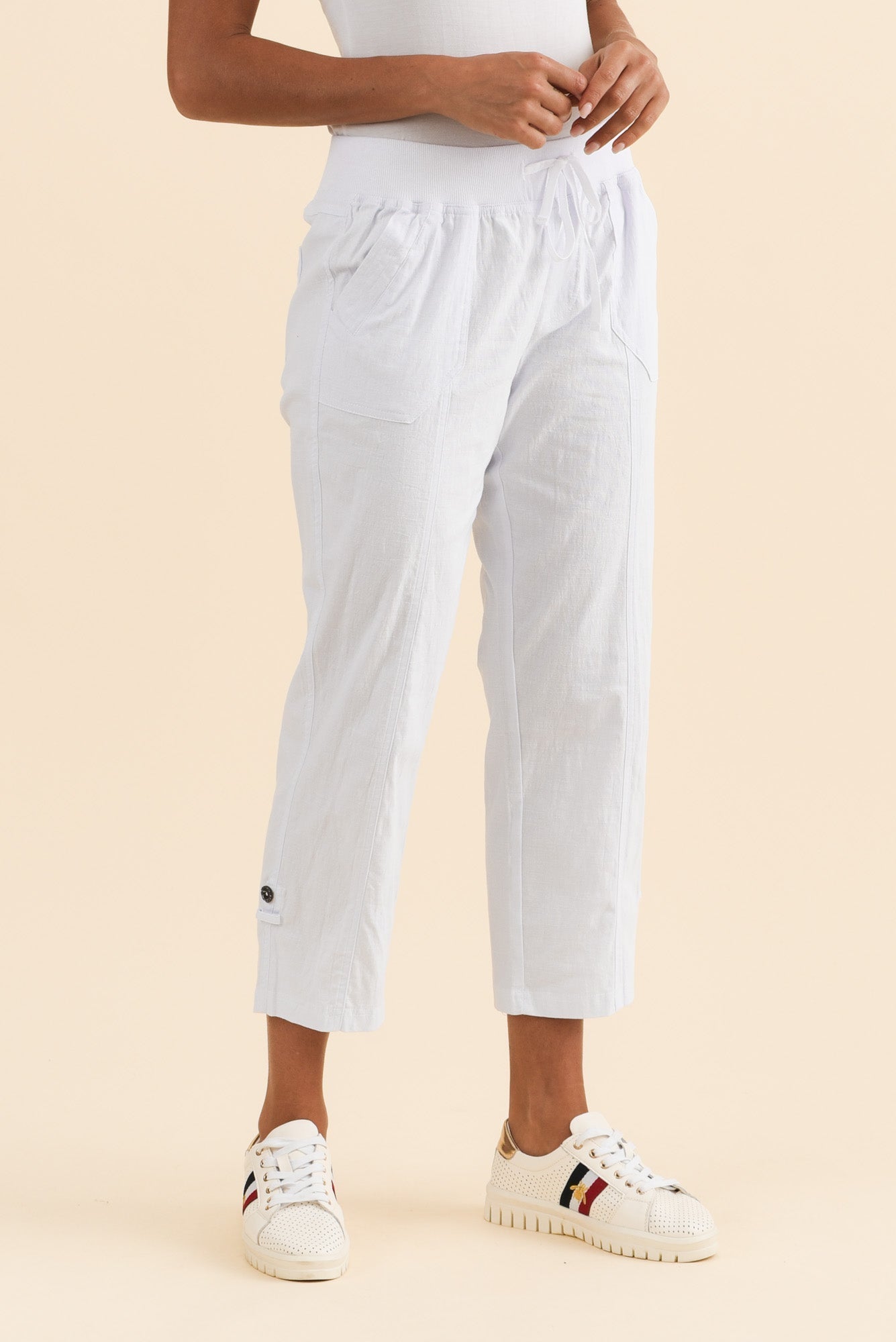 Pantalones cargo blancos Lindsay 7/8