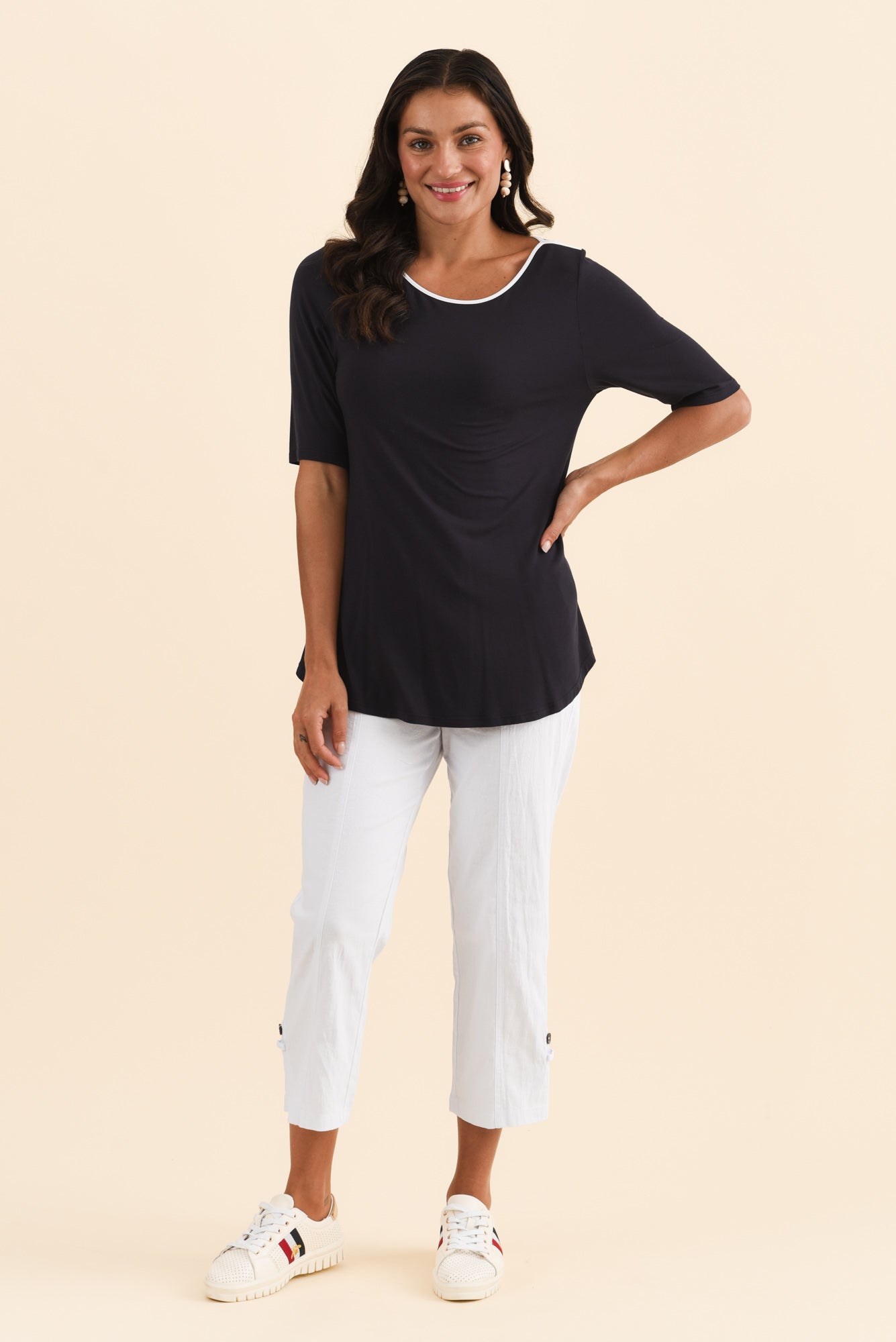 Pantalones cargo blancos Lindsay 7/8