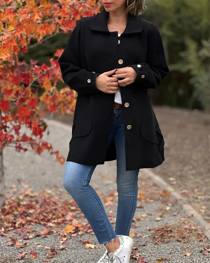 Corinne | Abrigo Clásico Oversized con Botones