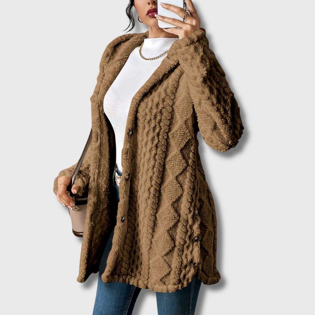 Sapphira | Hooded Teddy Coat