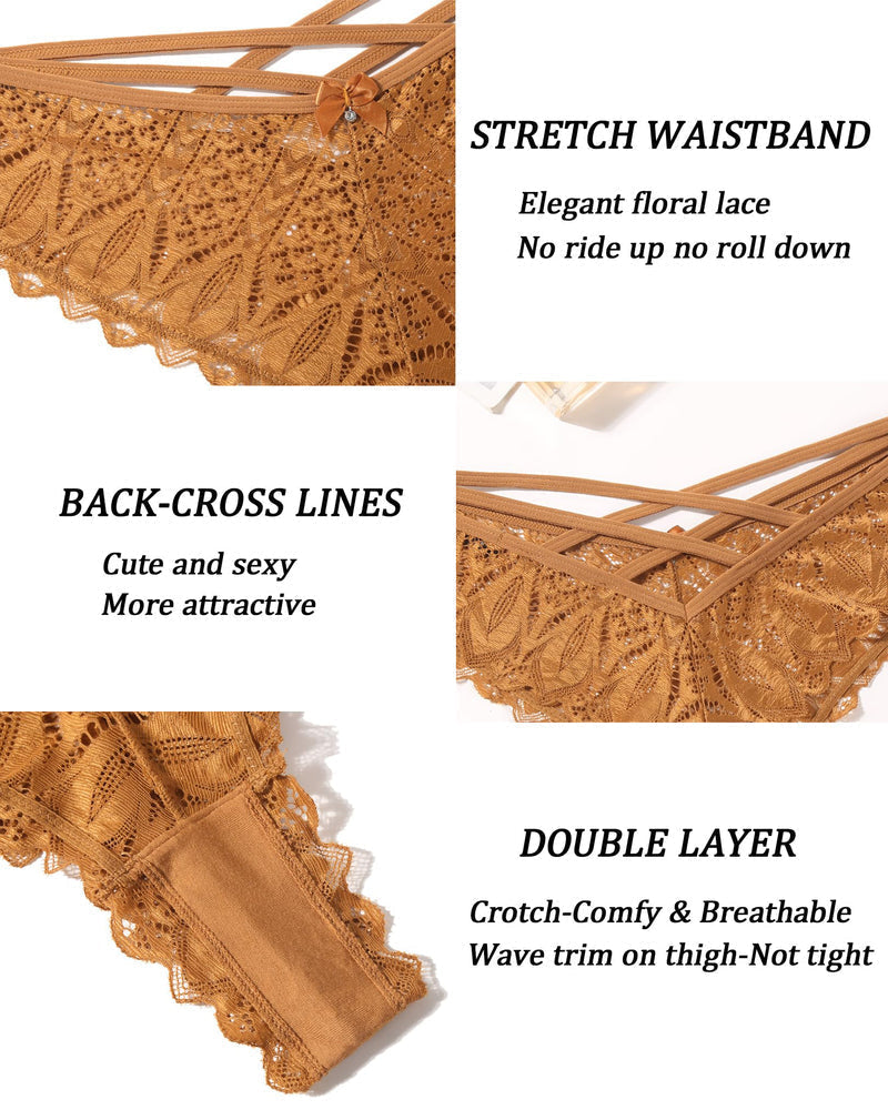 Braguita de Encaje con Diseño Cruzado y Corte Coqueto