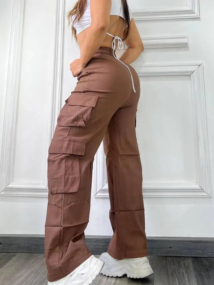 Pantalones cargo rectos