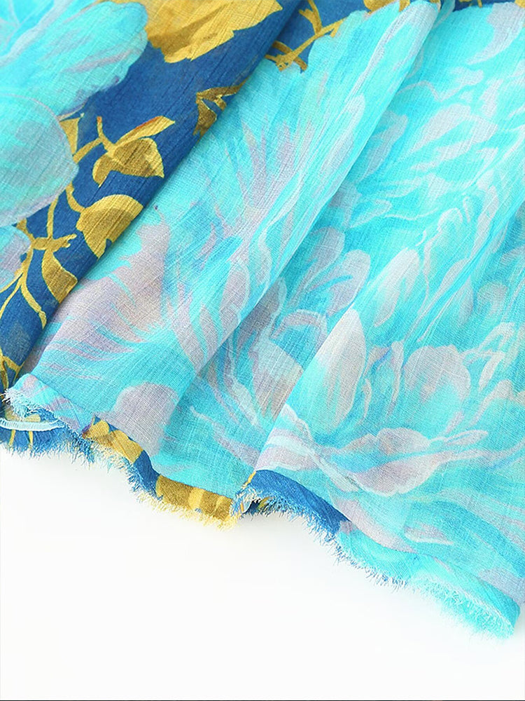 Riviera Muse™ Off-Shoulder Layered Maxi Dress