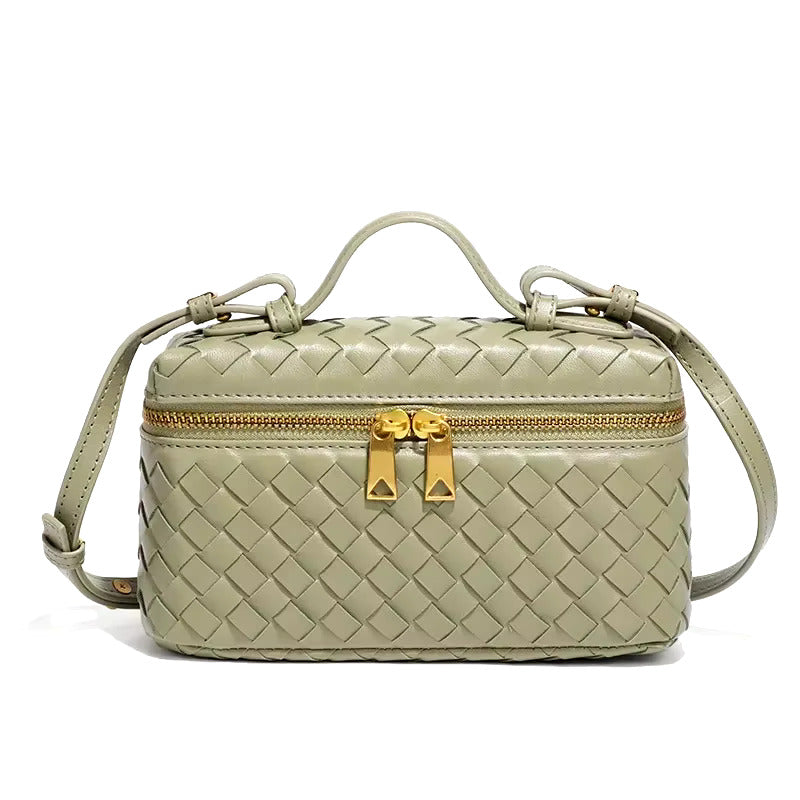 Aria Mini Bag – Compact Luxury with Woven Elegance
