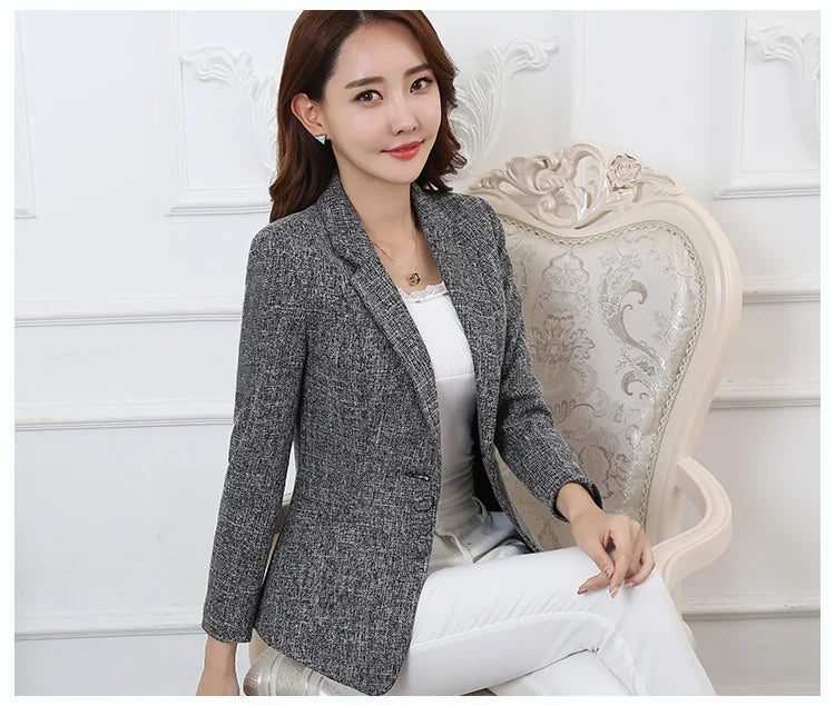 Blazer ligeiro chaquetas de trabajo