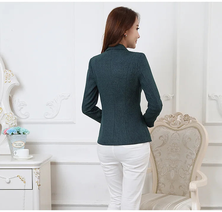 Blazer ligeiro chaquetas de trabajo