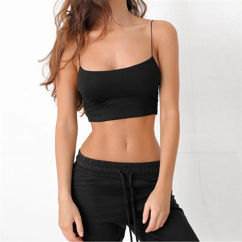 Top neutro sexy de verano para mujer,