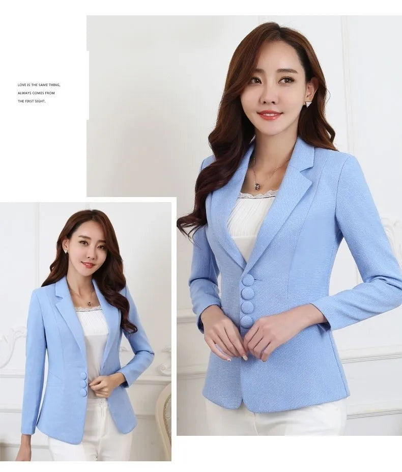 Blazer ligeiro chaquetas de trabajo