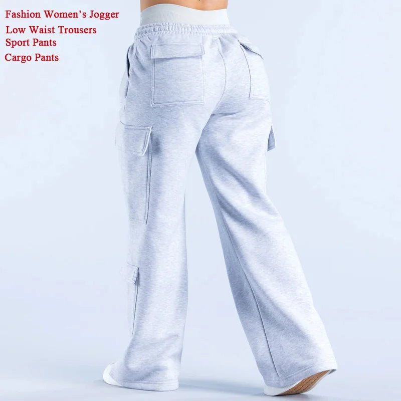 Calça feminina casual estilo americano