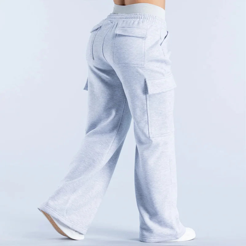 Calça feminina casual estilo americano