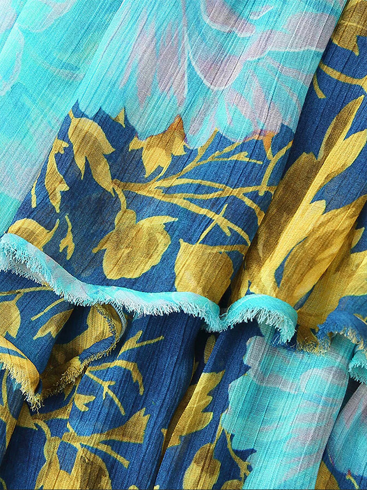 Riviera Muse™ Off-Shoulder Layered Maxi Dress