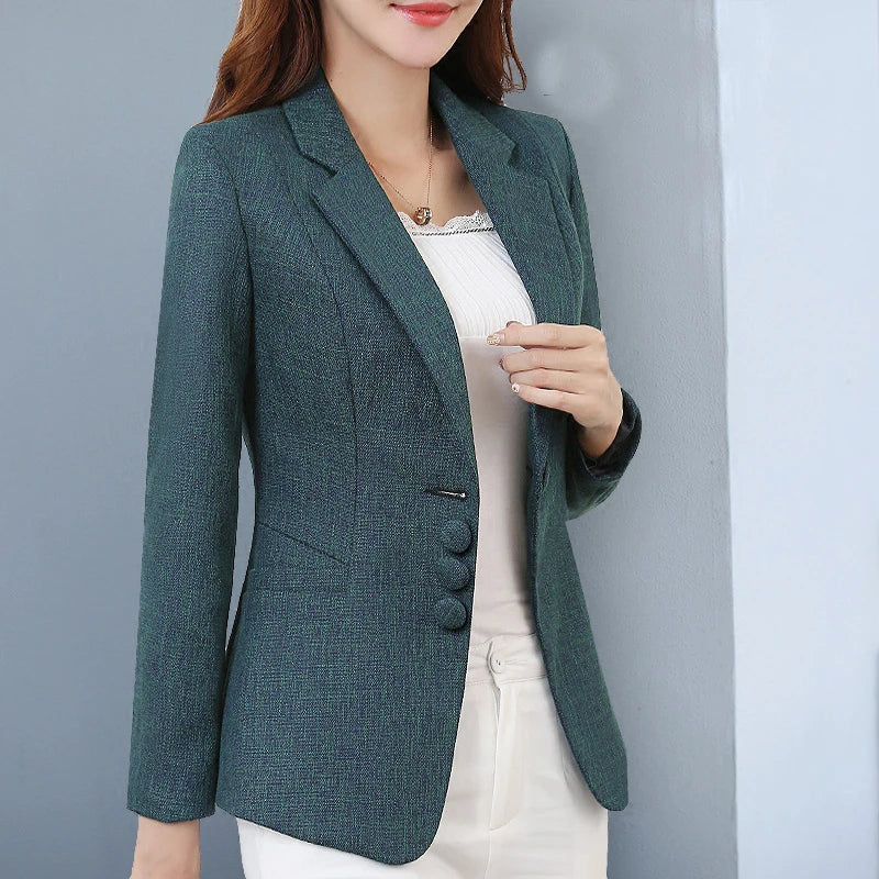Blazer ligeiro chaquetas de trabajo