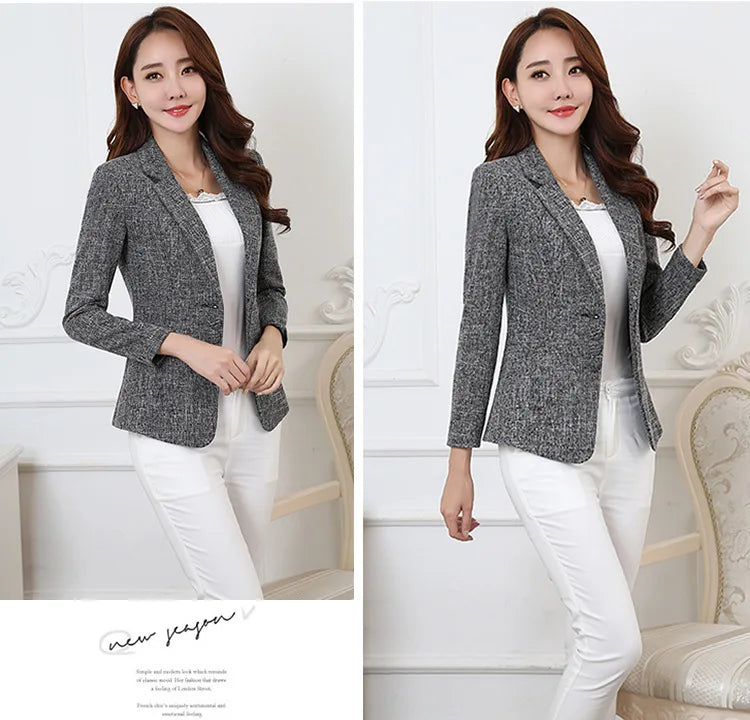 Blazer ligeiro chaquetas de trabajo