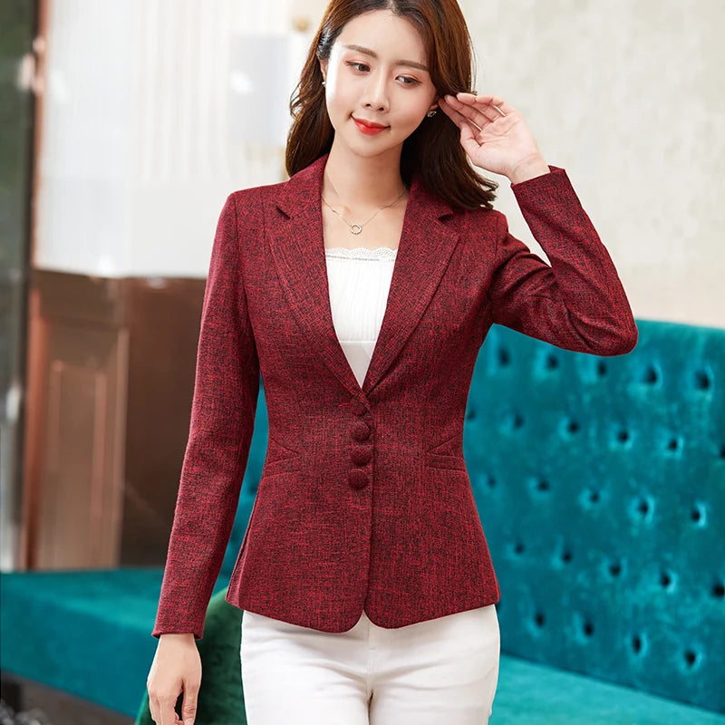 Blazer ligeiro chaquetas de trabajo