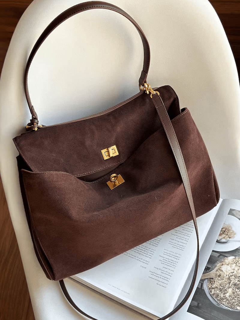 Roveo™ Suede Bag – Timeless Elegance with Versatile Charm