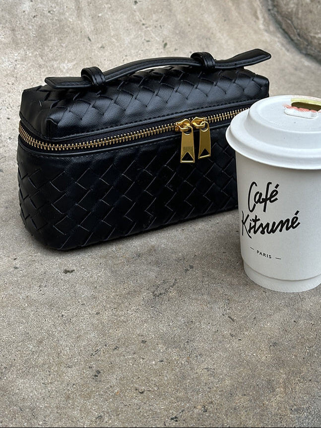 Aria Mini Bag – Compact Luxury with Woven Elegance