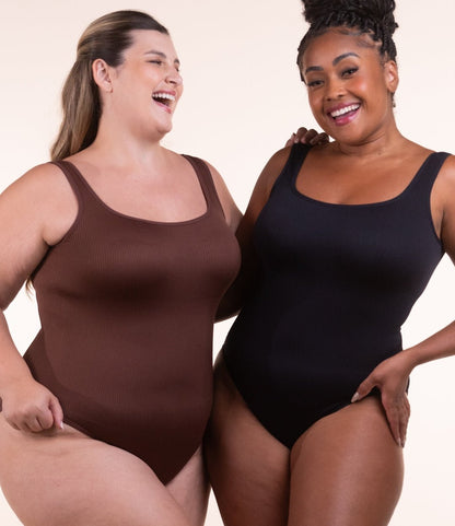 2 Bodys Shaper Canelado - Compre 1 Leve 2