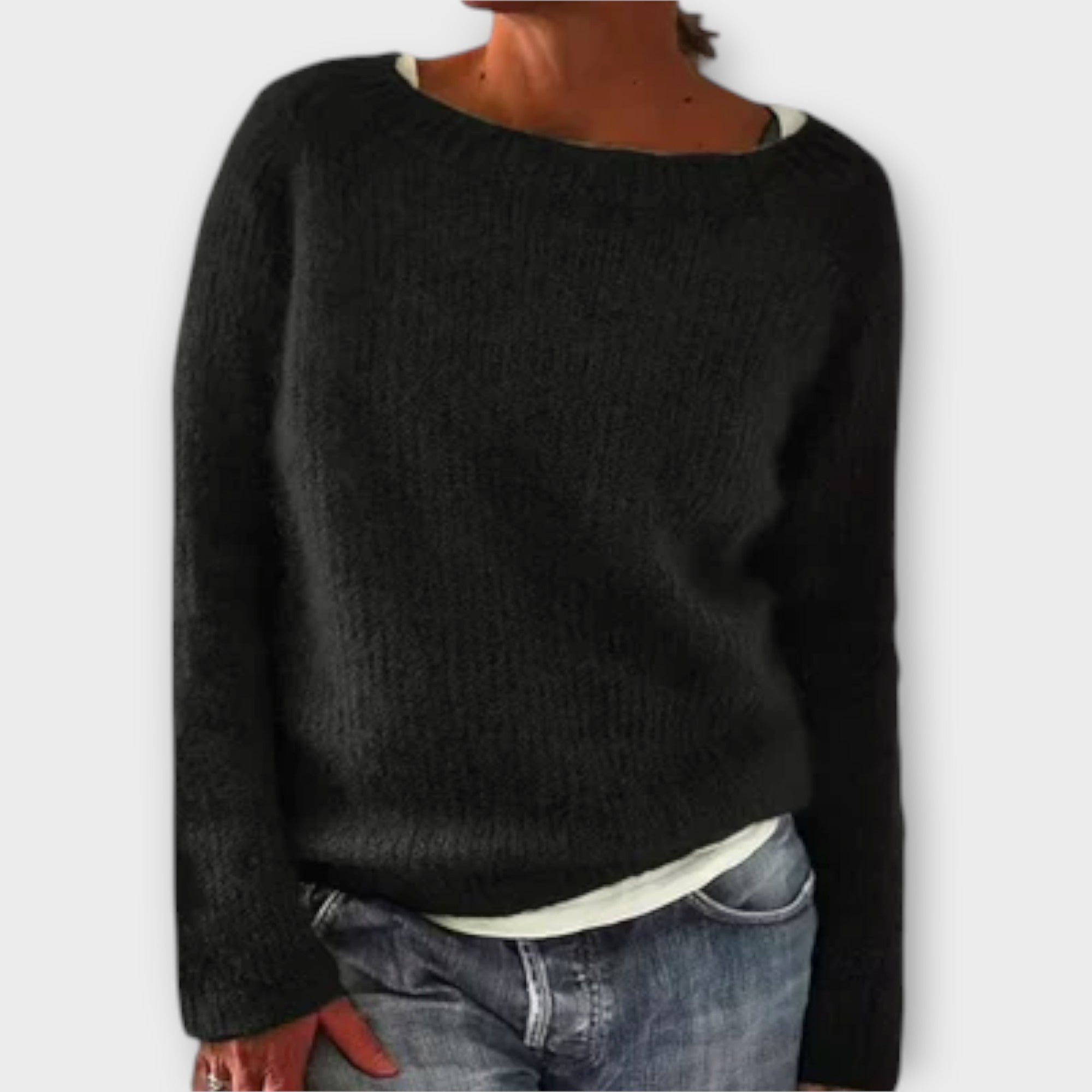 Regine – Solid-color knit sweaters