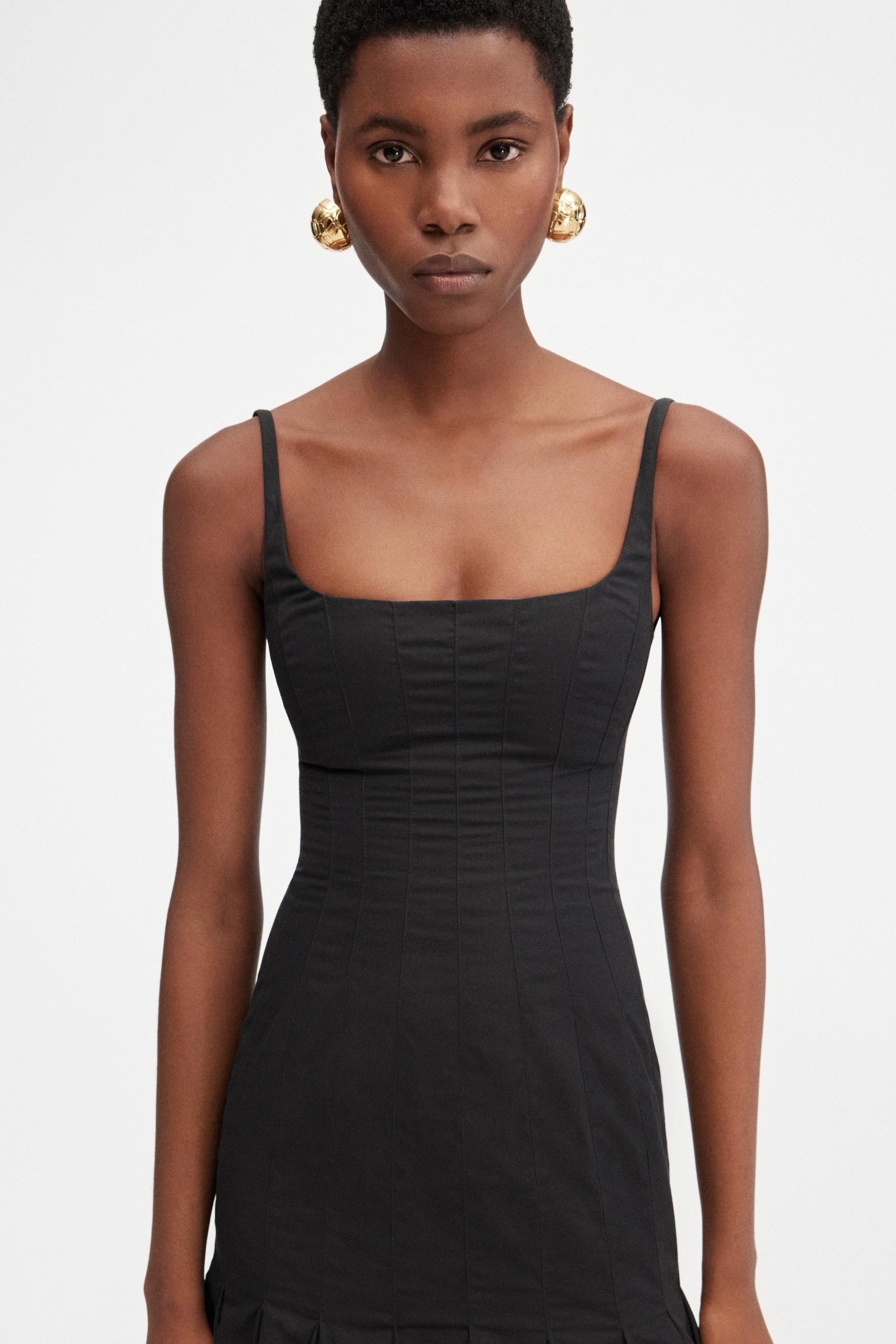 Agave Midi Dress | Tailored Elegance in a Romantic Silhouette