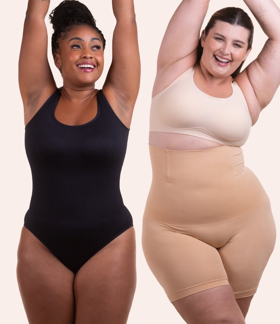 Body Shaper Canelado + Bermuda Up Shaper - Combo Irresistível