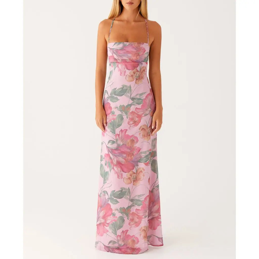 IslaBloom™ Cross-Tie Maxi Dress