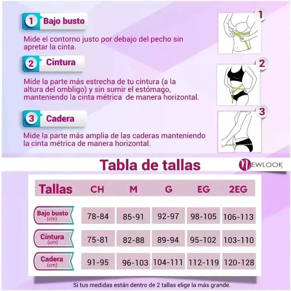 Faja Cinturilla Ultra Control Con Tela Suave y Alta Compresión New Look