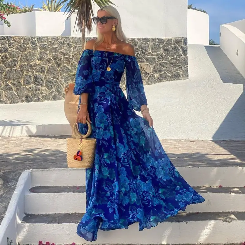 Penelope - Floral Off-Shoulder Maxi Dress