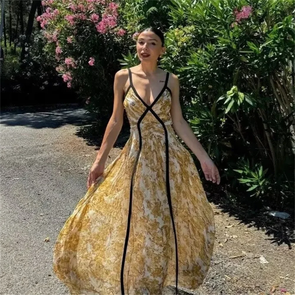 Starlit Muse™ –  V-Neck Dress