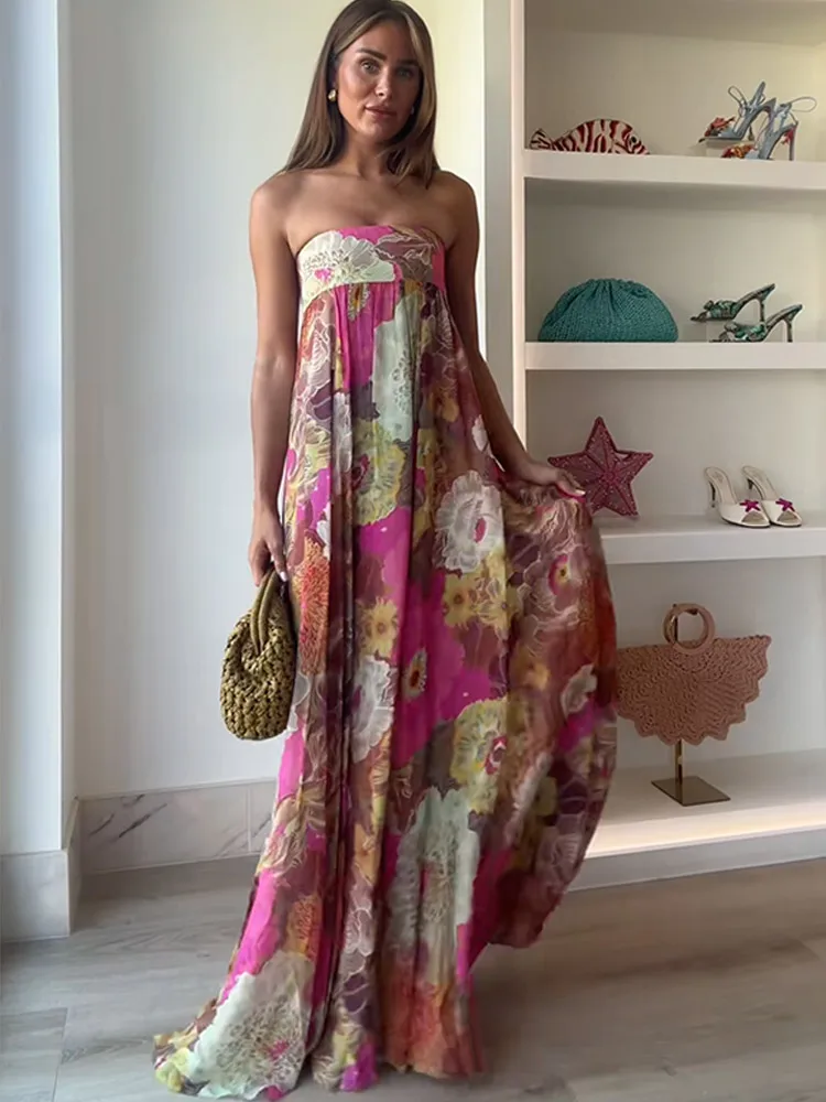 Petal Whisper Maxi Dress | Romantic Flowing Dress with Delicate Details