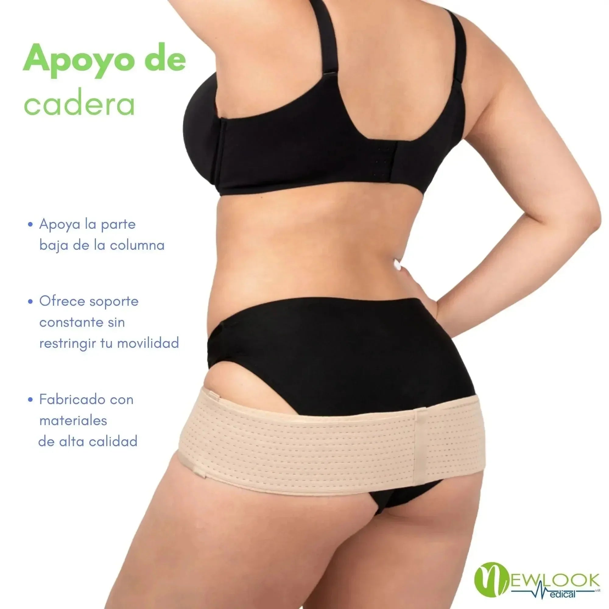 NEW LOOK Cinturón Sacroilíaco y Apoyo de Cadera | Alivio de Dolor Pélvico, Ciática y Cadera