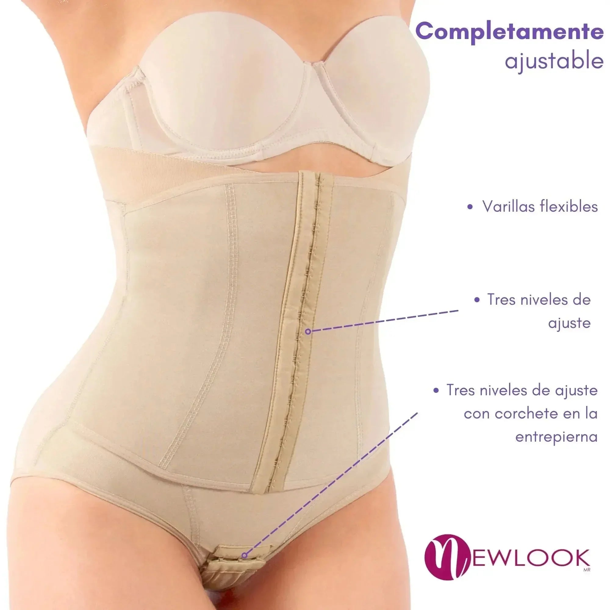 New Look Panty Faja Cinturilla Ultra Control y Alta Compresión