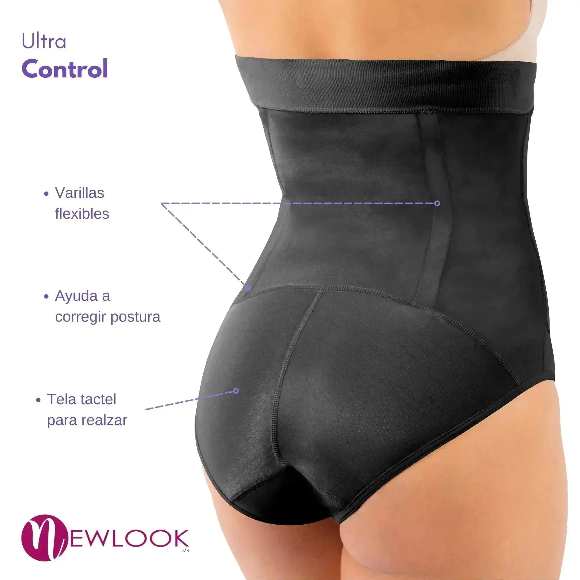 New Look Panty Faja Cinturilla Ultra Control y Alta Compresión