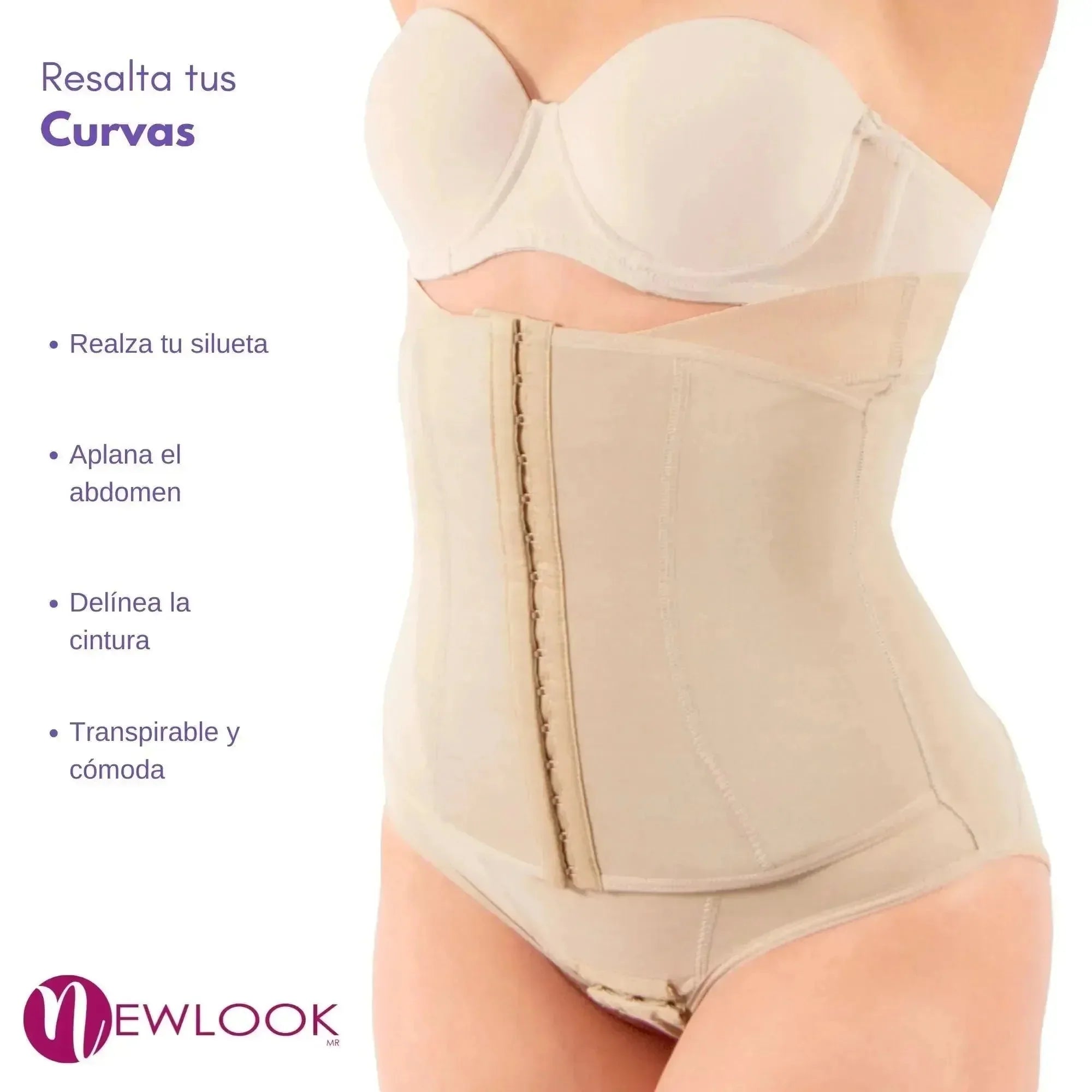 New Look Panty Faja Cinturilla Ultra Control y Alta Compresión